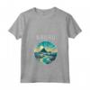 Nauru Scenario Art Deco Maglietta con Collo a V - Design Unico per Viaggiatori e Turisti - Acquista Online
