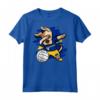 Divertente Dabbing Dog Nauru Volley Lover Jersey Maglietta - Design Pallavolo Nauru - Ideale per Appassionati di Pallavolo a Nauru