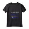 Bandiera Nauru Distressed - Maglietta Uomo Donna Bambini - Collo a V - Mostra il Tuo Orgoglio e Sostegno per Nauru!