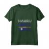 Bandiera Nauru Distressed - Maglietta Uomo Donna Bambini - Collo a V - Mostra il Tuo Orgoglio e Sostegno per Nauru!