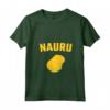 Donna Isolato Giallo Silhouette di Nauru - Maglietta con Collo a V per Abitanti di Nauru e Turisti - Orgoglioso di Nauru