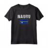 Nauru Bandiera Nauruan Nauru Maglietta - Lightweight Classic Shirt with Double-Stitched Sleeves - Ideal Nauru Souvenir
