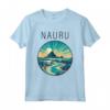 Nauru Scenario Art Deco Maglietta - Design Unico Ispirato a Nauru - Perfetta per Viaggiatori e Turisti