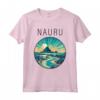 Nauru Scenario Art Deco Maglietta - Design Unico Ispirato a Nauru - Perfetta per Viaggiatori e Turisti