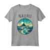 Nauru Scenario Art Deco Maglietta - Design Unico Ispirato a Nauru - Perfetta per Viaggiatori e Turisti