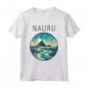 Nauru Scenario Art Deco Maglietta - Design Unico Ispirato a Nauru - Perfetta per Viaggiatori e Turisti