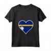 Nauru Bandiera Cuore - Maglietta Love Nauru con Collo a V - Ideale per Indipendenza e Viaggi a Nauru