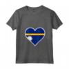 Nauru Bandiera Cuore - Maglietta Love Nauru con Collo a V - Ideale per Indipendenza e Viaggi a Nauru