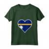 Nauru Bandiera Cuore - Maglietta Love Nauru con Collo a V - Ideale per Indipendenza e Viaggi a Nauru