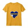 Nauru Bandiera Cuore - Maglietta Love Nauru con Collo a V - Ideale per Indipendenza e Viaggi a Nauru