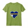 Nauru Bandiera Cuore - Maglietta Love Nauru con Collo a V - Ideale per Indipendenza e Viaggi a Nauru