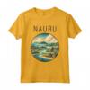 Nauru Scenario Art Deco Maglietta - Esplora la Bellezza di Nauru con Stile - Acquista T-shirt unica online