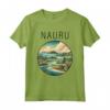 Nauru Scenario Art Deco Maglietta - Esplora la Bellezza di Nauru con Stile - Acquista T-shirt unica online