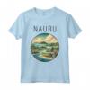 Nauru Scenario Art Deco Maglietta - Esplora la Bellezza di Nauru con Stile - Acquista T-shirt unica online