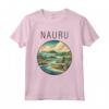 Nauru Scenario Art Deco Maglietta - Esplora la Bellezza di Nauru con Stile - Acquista T-shirt unica online