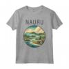 Nauru Scenario Art Deco Maglietta - Esplora la Bellezza di Nauru con Stile - Acquista T-shirt unica online