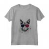 Donna Nebelung Cat 4th luglio America USA Bandiera Maglietta con Collo a V - Regalo per Proprietari di Gatti - Design Bandiera USA