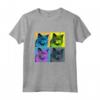 Nebelung Cat Pop Art Design - Maglietta Colorata per Amanti dei Gatti - Regalo Perfetto per Natale o Compleanni