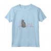 Donna Nebelung Cat Heartbeat ECG Funny I Love My Nebelung Cat Maglietta con Collo a V - Regalo divertente per amanti dei gatti Nebelung - Ideale per Natale o Compleanno