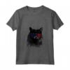 Donna Nebelung Cat 4th luglio America USA Bandiera Maglietta con Collo a V - Regalo per Proprietari di Gatti - Ideale per 4 luglio e Compleanni