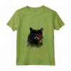 Donna Nebelung Cat 4th luglio America USA Bandiera Maglietta con Collo a V - Regalo per Proprietari di Gatti - Ideale per 4 luglio e Compleanni