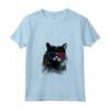 Donna Nebelung Cat 4th luglio America USA Bandiera Maglietta con Collo a V - Regalo per Proprietari di Gatti - Ideale per 4 luglio e Compleanni