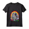 Donna Nebelung Gatto Uova di Pasqua Bunny Maglietta con Collo a V - Cute Longhair Russian Blue Cat Happy Easter - Ideale per Amanti dei Gatti e la Celebrare la Pasqua