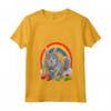 Donna Nebelung Gatto Uova di Pasqua Bunny Maglietta con Collo a V - Cute Longhair Russian Blue Cat Happy Easter - Ideale per Amanti dei Gatti e la Celebrare la Pasqua