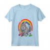 Donna Nebelung Gatto Uova di Pasqua Bunny Maglietta con Collo a V - Cute Longhair Russian Blue Cat Happy Easter - Ideale per Amanti dei Gatti e la Celebrare la Pasqua