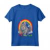 Donna Nebelung Gatto Uova di Pasqua Bunny Maglietta con Collo a V - Cute Longhair Russian Blue Cat Happy Easter - Ideale per Amanti dei Gatti e la Celebrare la Pasqua
