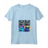 Donna Nebelung Cat Pop Art Design - Maglietta Colorata per Fan dei Gatti - Regalo Unico per Natale, Ringraziamento o San Valentino