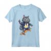 Skateboard retrò Nebelung Cat - Maglietta Vintage per Skater - Ideale per Feste a Tema e Regali