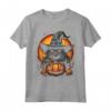 Nebelung Cat Halloween Graphic Tees - Divertente Maglietta Grafica Personalizzata per Uomo, Donna e Bambini - Ideale per Halloween tutto l'anno