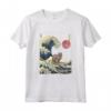 Gatto Nebelung Kanagawa Wave Divertente da Surf - Maglietta per Proprietari di Gatti Nebelung - Regalo per Amanti dell'Arte Giapponese
