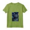 Donna Nebelung Cat Notte Stellata - Maglietta con Collo a V per Amanti dei Gatti - Regalo Carino per Natale o Compleanni