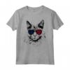 Nebelung Cat 4th luglio America USA Bandiera Maglietta - Regalo per Proprietari di Gatti - Ideale per Natale, Ringraziamento e San Valentino