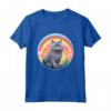 Nebelung - Simpatico Gatto Arcobaleno Kawaii Colorato Design Maglietta - Ideale Regalo per Amanti dei Gatti Nebelung