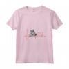 Donna Nebelung Cat Heartbeat ECG Divertente I Love My Cat - Maglietta con Collo a V per Amanti dei Gatti Nebelung - Regalo di Natale o Compleanno