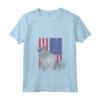 Donna Nebelung Patriotic Cat USA Pride Bandiera Americana Maglietta con Collo a V - Regalo Vintage per Amanti dei Gatti - Ideale per 4th di Luglio o Memorial Day
