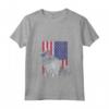 Donna Nebelung Patriotic Cat USA Pride Bandiera Americana Maglietta con Collo a V - Regalo Vintage per Amanti dei Gatti - Ideale per 4th di Luglio o Memorial Day