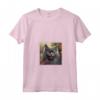 Nebelung - Dipinto con gatti e fiori, motivo: mamma e papà Maglietta con Collo a V - Ideale Regalo per Amanti Gatti Nebelung