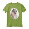 Nebelung Cat Cherry Blossom - Maglietta con Design Artistico Giapponese Sakura - Ideale per Amanti dei Gatti e dei Fiori di Ciliegio