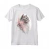 Nebelung Cat Cherry Blossom - Maglietta con Design Artistico Giapponese Sakura - Ideale per Amanti dei Gatti e dei Fiori di Ciliegio