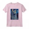 Nebelung Cat Notte Stellata Pittura - Maglietta Carina per Gatti e Amanti - Ideale per Natale, Ringraziamento o Compleanni