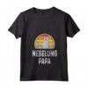 Donna Divertente Nebelung Papa Nonno Padre Amante Retro Grigio Gatto Maglietta con Collo a V - Ideale per Allevatori e Proprietari di Gatti - Regalo Carino