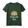 Donna Divertente Nebelung Papa Nonno Padre Amante Retro Grigio Gatto Maglietta con Collo a V - Ideale per Allevatori e Proprietari di Gatti - Regalo Carino