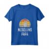 Donna Divertente Nebelung Papa Nonno Padre Amante Retro Grigio Gatto Maglietta con Collo a V - Ideale per Allevatori e Proprietari di Gatti - Regalo Carino