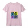Donna Nebelung Cat Pop Art Design Illustrazione - Maglietta Colorata per Amanti dei Gatti - Regalo Perfetto per Natale o Compleanni