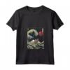 Nebelung Surfing Kanagawa Wave - Divertente Maglietta Gatto per Proprietari - Regalo Unico per Natale o Compleanni