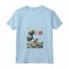 Nebelung Surfing Kanagawa Wave - Divertente Maglietta Gatto per Proprietari - Regalo Unico per Natale o Compleanni